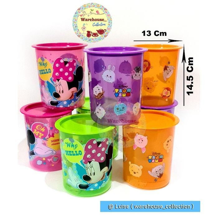 3PCS X CALISTA ODATE M JARS (0.6kg)/CHARACTER JARS/BRIGHT CAP สี JARS - ครบสี สีชมพู