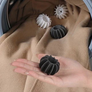 ลูกบอลซักผ้า ลูกบอลซิลิโคน Washing ball ใช้ซ้ําได้ สําหรับซักผ้า เครื่องซักผ้า （ขนาดใหญ่ 6*4cm）สีเทา สีขาว สําหรับซักผ้า