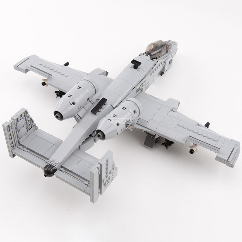 ใช้งานร่วมกับเลโก้บล็อกตัวต่อทหาร A10 Warthog Fighter Attack เครื่องบิน Lightning II US Air Force Boy ของเล่น 10.236