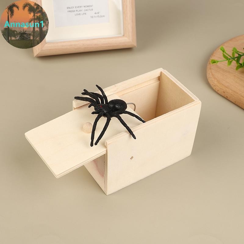 Annasun Spider In A Box ของขวัญเล่นตลก Gag Pull Joke Trick TH