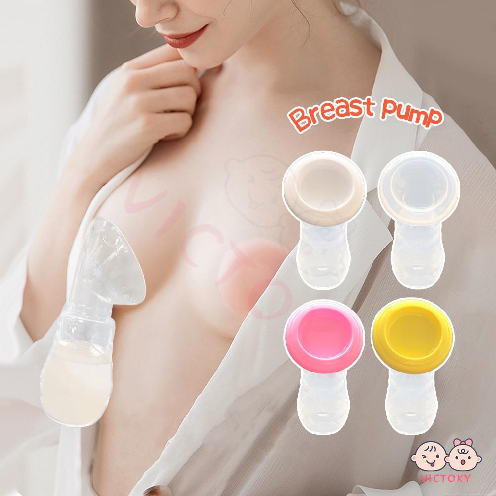 VICTOKY ที่ปั้มนม กรวยปั๊มนมซิลิโคนสูญญากาศ ปั้มนม กรวยปั๊มนมพร้อมฝาปิด กรวยปั๊มนม ของใช้สำหรับคุณแม่ กรวยปั๊มนมซิลิโค