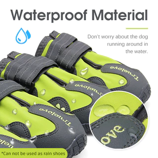 TRUELOVE 4PCS Dog Shoes Reflective Pet Dog Boots Comfort Anti-slip For Small Large Dogs Outdoor Walking Paw Protectors