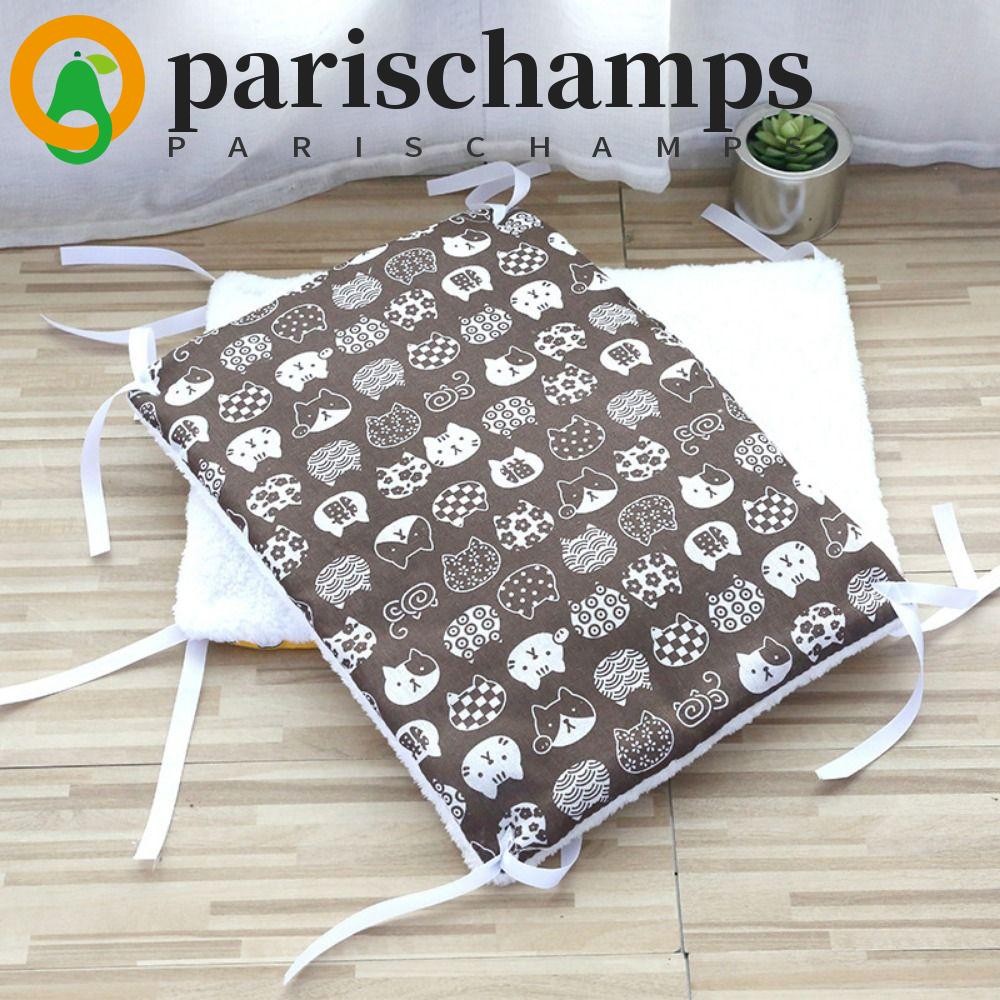 Parischamps เสื่อแพลตฟอร์มกรงแมว, ผ้าห่มเปลญวนสัตว์เลี้ยงที่อบอุ่นสองด้าน, ผ้าใบเบาะแมว/ผ้าฝ้าย PP ฤดูหนาวเสื่อเตียงแมวสบายที่นอนฤดูหนาว