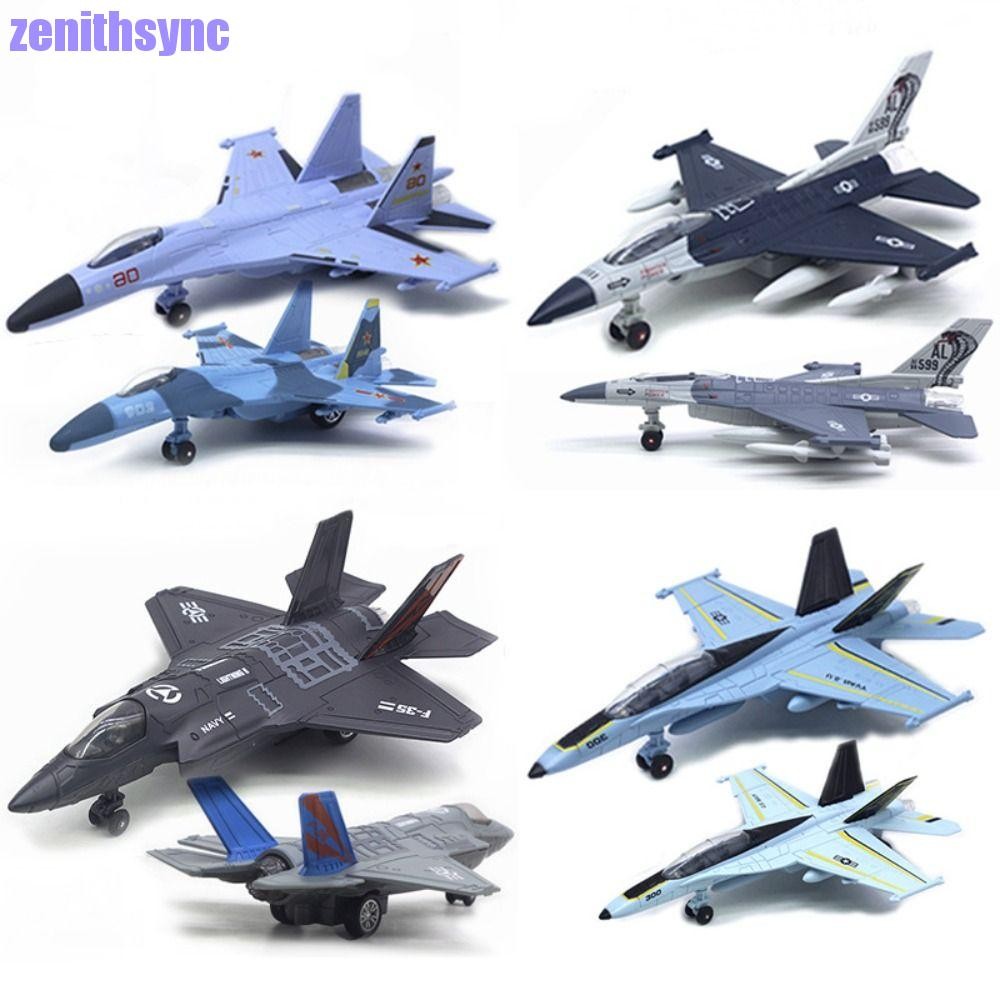 Zenithsync Fighter เครื่องบินของเล่น, Diecast Pullback & Go Aviao เครื่องบินรุ่น,ตกแต่งโต๊ะพร้อมเสียงแสง F16 F22 F35 จําลอง Jet Plane ของเล่นเด็กของขวัญ