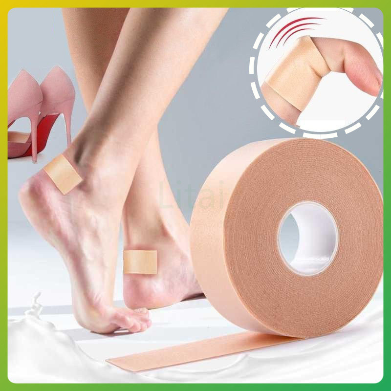 litai สติ๊กเกอร์เทปโฟม กันน้ํา เทปกันรองเท้ากัด สำหรับแปะส้นเท้า-4.5M