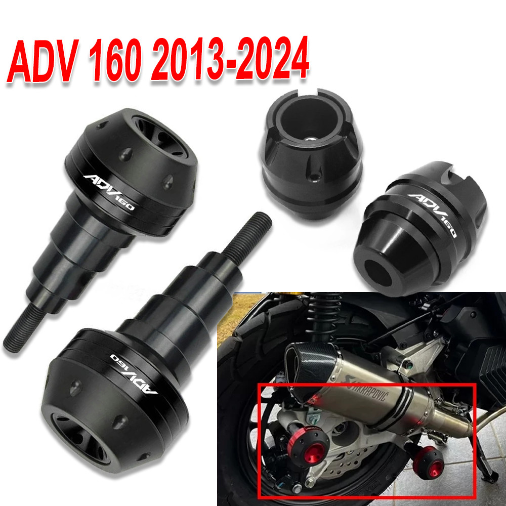 สําหรับhonda ADV 160 ADV350 อุปกรณ์เสริมรถจักรยานยนต์ด้านหน้าด้านหลังล้อเพลาส้อมCrash Slidersป้องกันการตกADV160 350