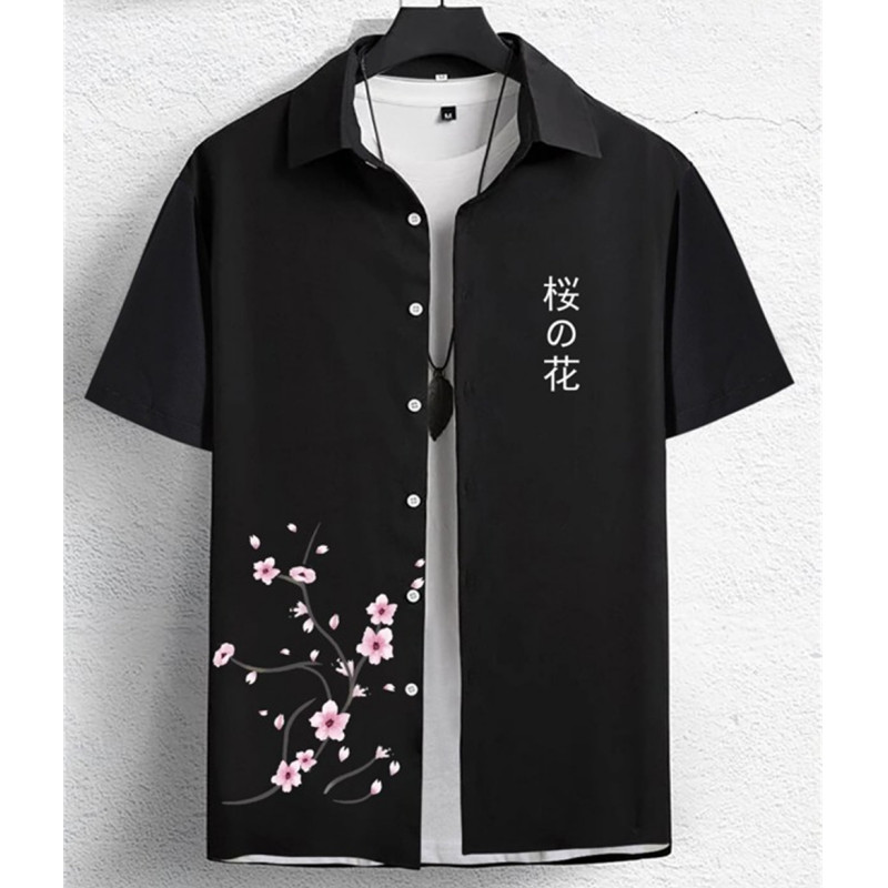 ชายเสื้อ 3d ดอกไม้ & Text พิมพ์ Beach Party เสื้อกันหนาวหลวมขนาดใหญ่เสื้อและเสื้อคุณภาพสูงเสื้อผ้าผู