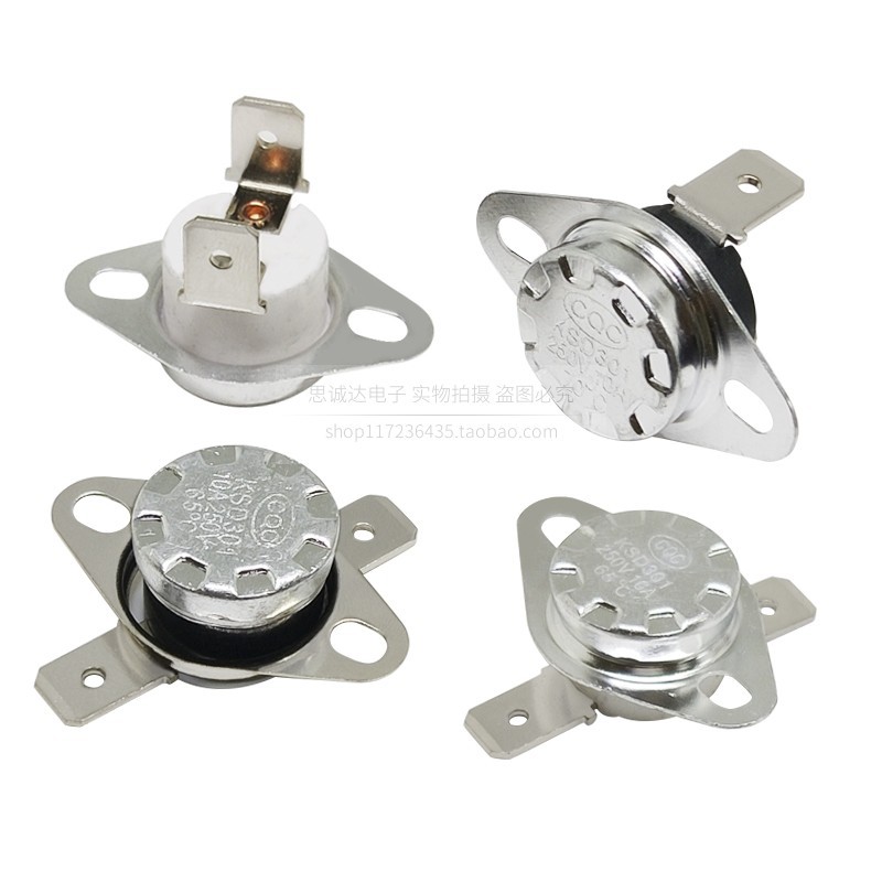 Ksd301 อุณหภูมิสวิทช์ควบคุมอุณหภูมิ 65/75/250/180/195/135 องศา 250V10A/16A ยี่ห้อใหม่