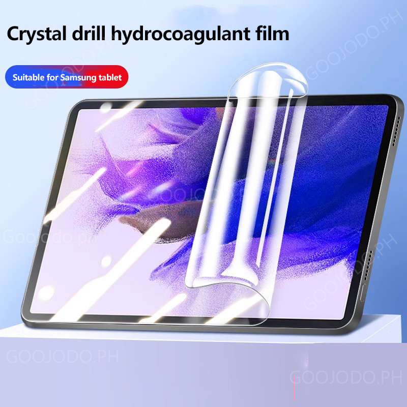 SAMSUNG ฟิล์มไฮโดรเจลสําหรับsamsung Galaxy Tab S10+ S10 Plus 12.4 S10+ S10 Ultra S9 FE Plus S7 FE S8Plus A7 S6 Lite A9 A8 PETฟิล์มนุ่ม