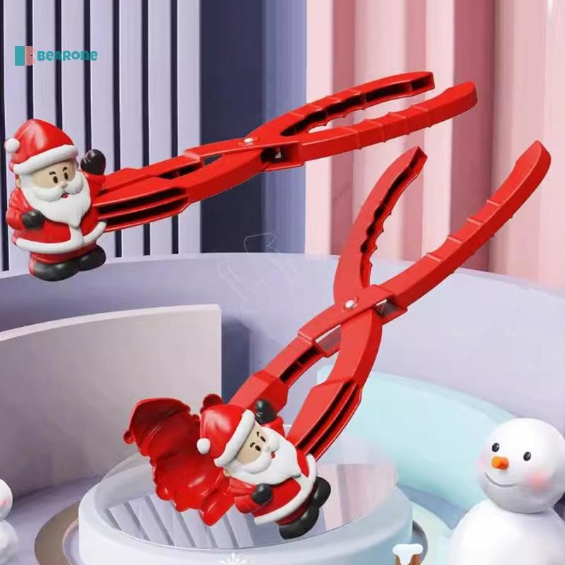 <bearone>ซานตาคลอสสโนว์บอลคลิปซานตาคลอสของเล่นคลิปบอลเด็กเล่น Gitfs Snowball Maker แม่พิมพ์วัสดุคุณภาพสูงทนทานดี