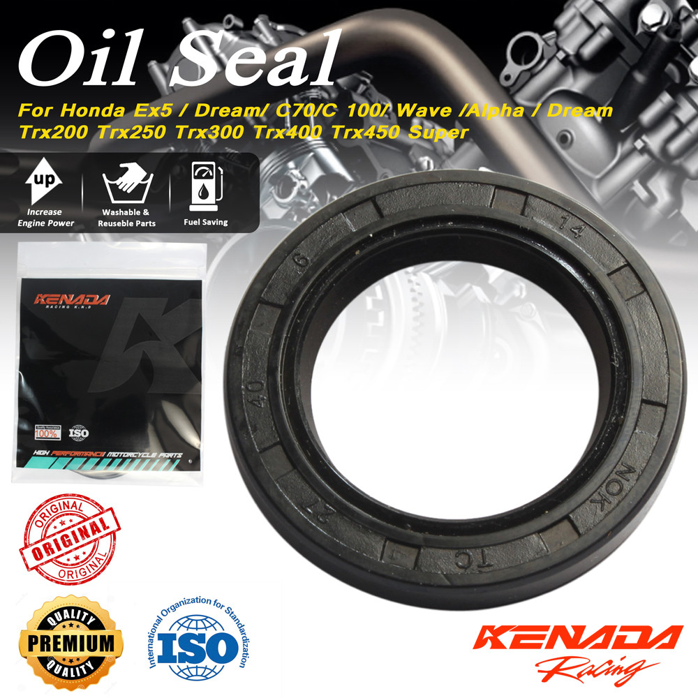 ซีลดุมสเตอร์หลัง (27x40x6) Honda Ex5 / Dream/ C70/ Wave 100 TENA แท้ 90753-GK4-003