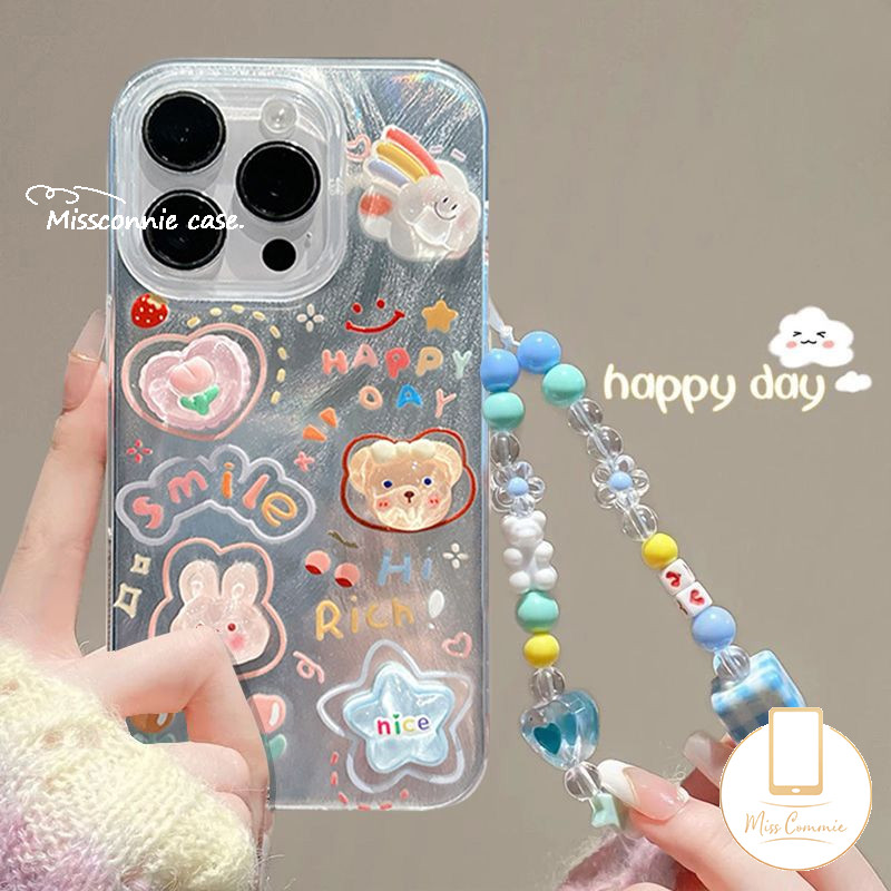 สําหรับสมาร์ท 9 8 7 6 5 Plus Tecno Spark 20C GO 1 10C 10 20 Pro Infinix หมายเหตุ 30 40 Pro ร้อน 50i 40i 11 30i 40 20 10 30 Play Pop9 ITEL A70 P55 Camon 20 Love Stars เคสดอกไม้หมีกระต่าย