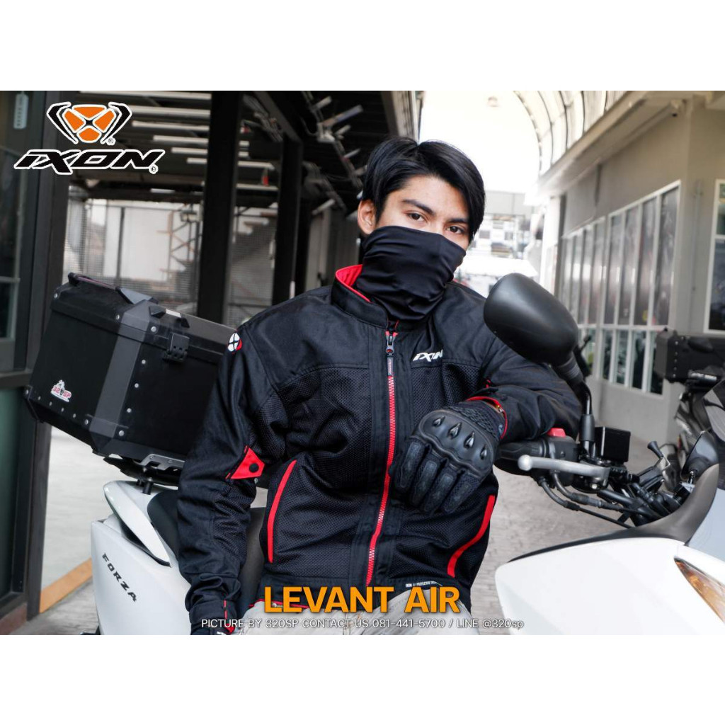 เสื้อการ์ดขับขี่มอเตอร์ไซค์สำหรับผู้ชาย IXON LEVANT AIR JACKET แบรนด์ฝรั่งเศษ  ของแท้ ส่งไว!! 320sp.