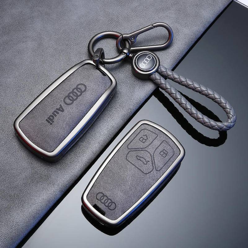 ที่ใส่กุญแจรีโมทรถยนต์ Audi a6l A4l a3 q5l q7 q8 q3 q2l a5 a8l พวงกุญแจรถ. กระเป๋าใส่กุญแจรถ