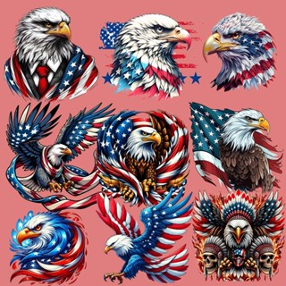 Eagle Flag พิมพ์แฟชั่นเสื้อยืดกระเป๋าเสื้อกันหนาว DIY แฟชั่น…