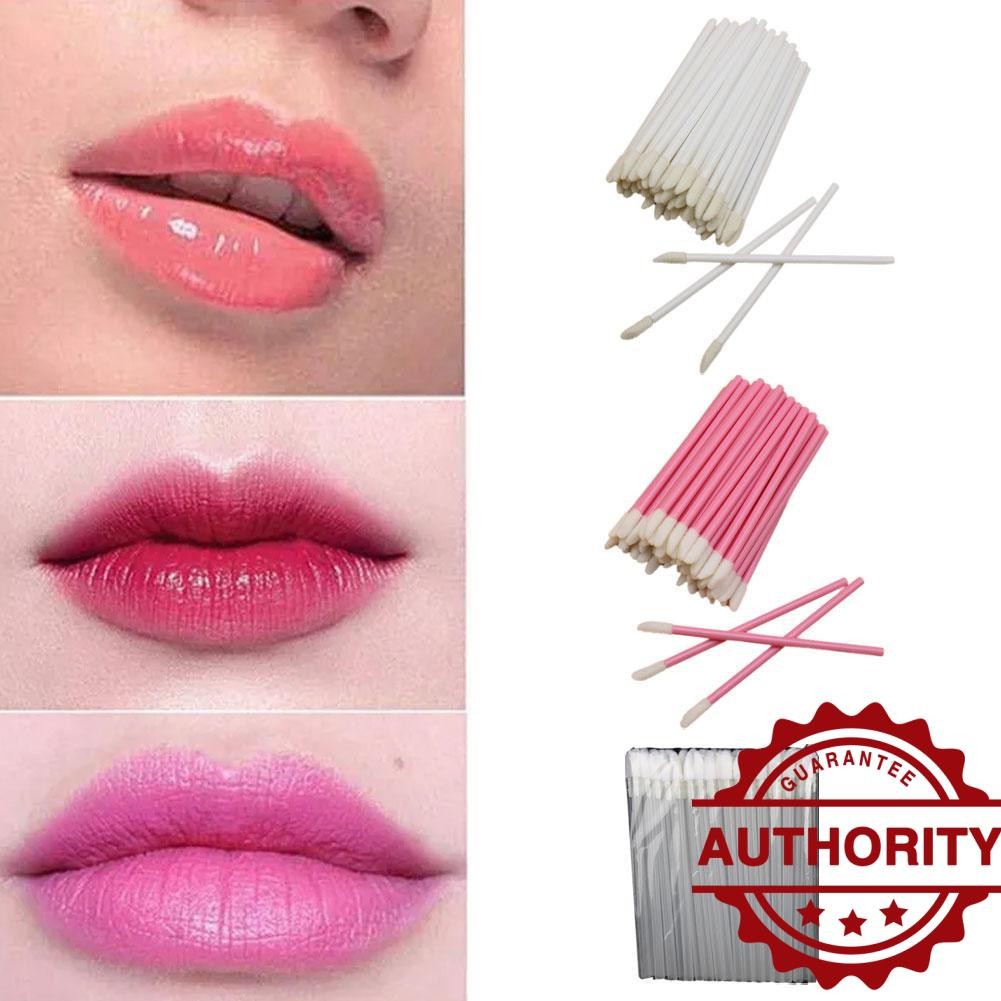 แปรงทาปากแบบใช้แล้วทิ้ง ลิปกลอส ลิปสติก Wands Makeup Applicators Tool C9j7