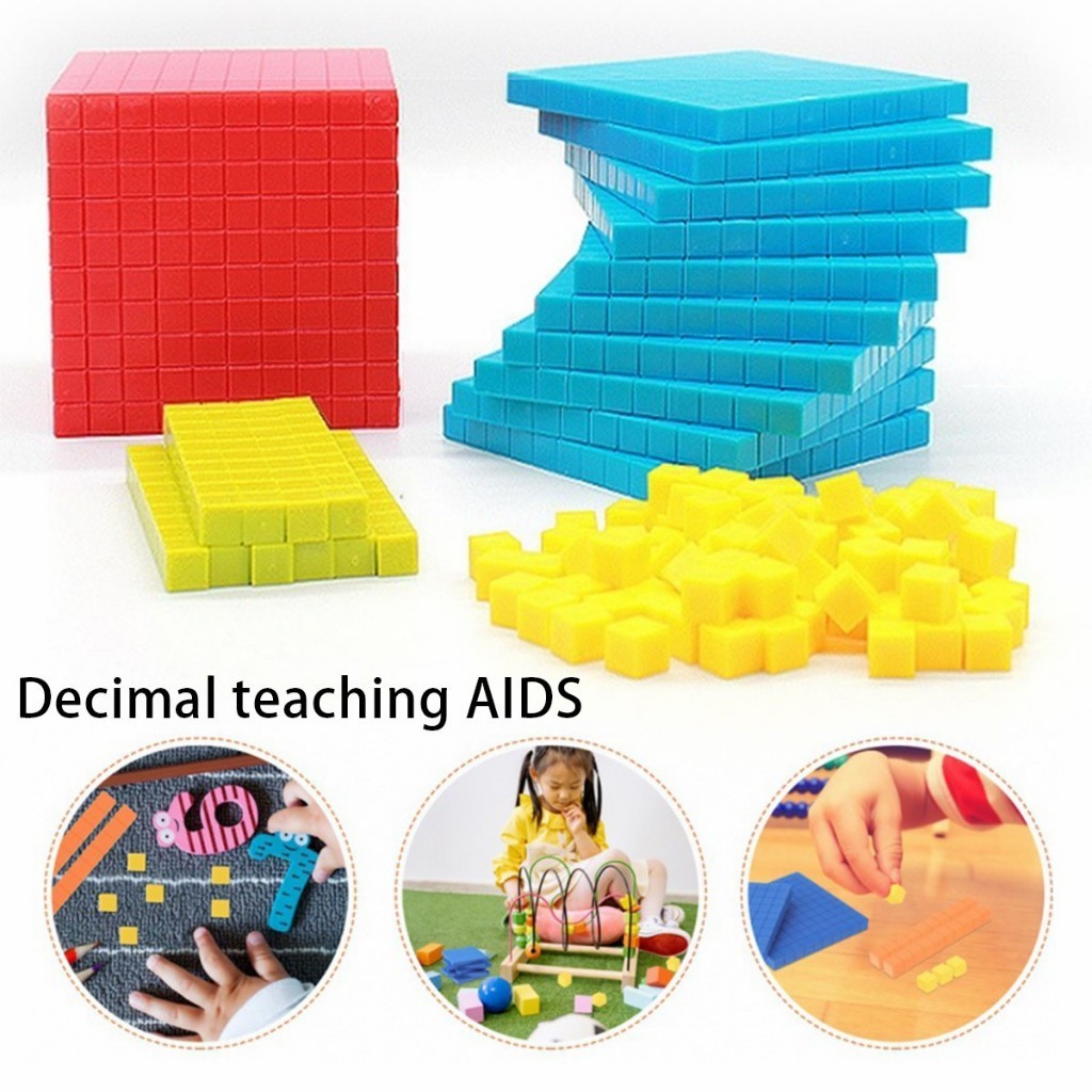 ร้านอยู่กทม. ชุดของเล่นบล็อกนับสิบ  เพื่อการเรียนรู้คณิตศาสตร์ สำหรับเด็กประถม - รูปที่ 3