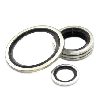 Urlwall ชุดปะเก็นปิดผนึก 10 ชิ้น M6-M30 ขนาดปะเก็นชุบสังกะสีสีขาว Fastener ชุดซีล