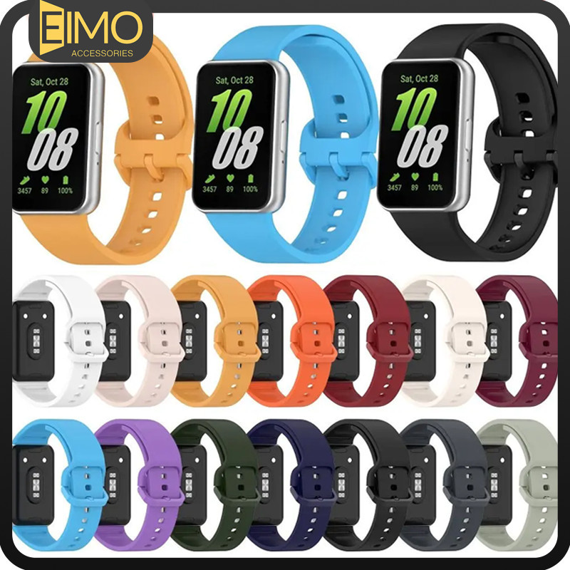 สายซิลิโคน Samsung Galaxy Fit 3 Smartwatch สายคล้องข้อมือกีฬาสายรัดข้อมือ for Samsung Fit 3