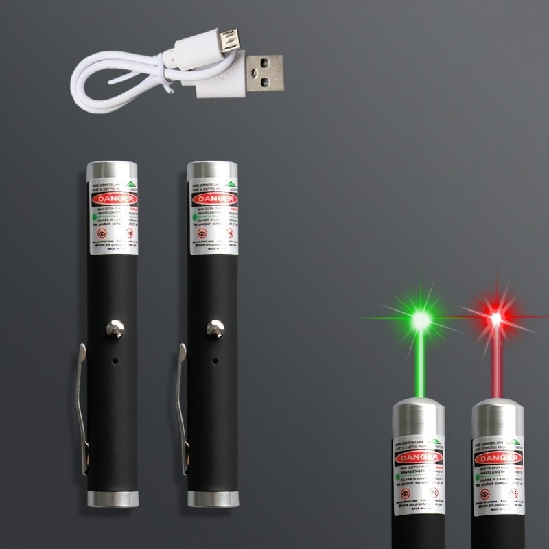 แสงเลเซอร์สีแดง/เขียว ไฟฉายเลเซอร์ แสงเลเซอร์สอน/แมว-SU888