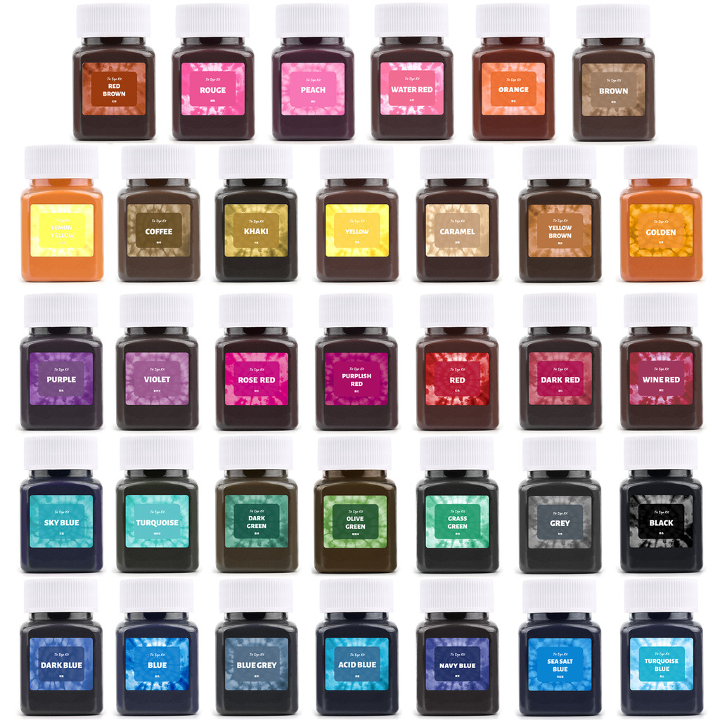 50ml ผ้าย้อมเสื้อผ้าปรับปรุงสีผ้าฝ้ายป่านกางเกงยีนส์ผ้าใบรงควัตถุมัดย้อมสินค้าแฮนด์เมด