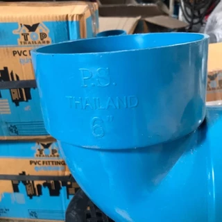 ข้องอบาง 6นิ้ว งอPVCบาง90 ตราTHAILAND