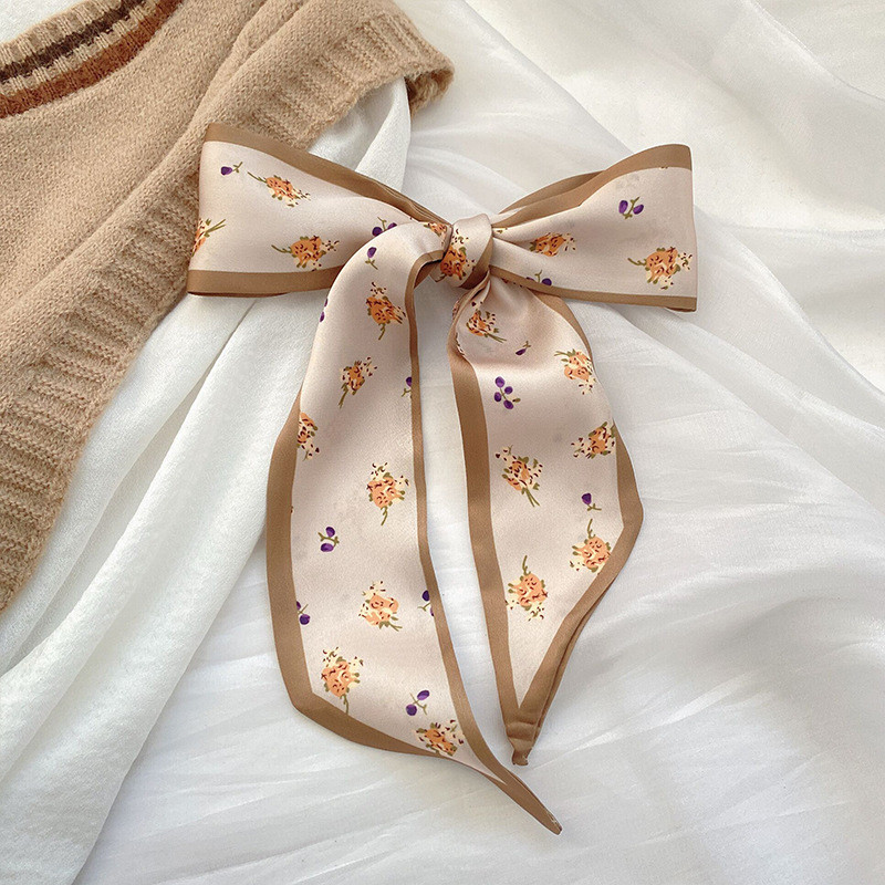 Retro French Long Scarf All-Match Long Strip Scarf - รูปที่ 6