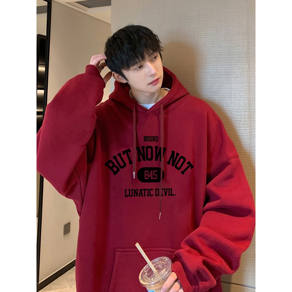 ฤดูใบไม้ร่วงฤดูหนาวอินเทรนด์สไตล์ฮ่องกงย้อนยุคหลวมทุกการแข่งขันเสื้อกันหนาวมีฮู้ด