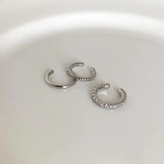 Jinjoo รหัส F01 ต่างหู Ear cuff รุ่น Trio of Elegance (3ชิ้น)