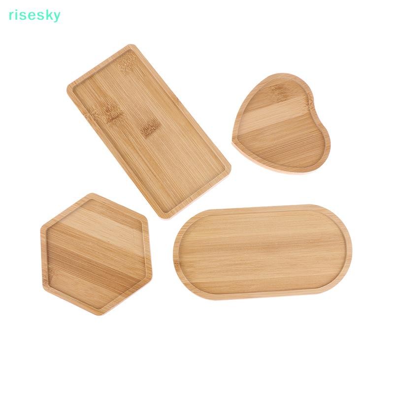 [risesky] ถาดตู้ทําสบู่โต๊ะเครื่องแป้งเคาน์เตอร์ขวดผู้ถือ DIY ที่รองแก้วรูปหัวใจรูปไข่หกเหลี่ยม Rectangula