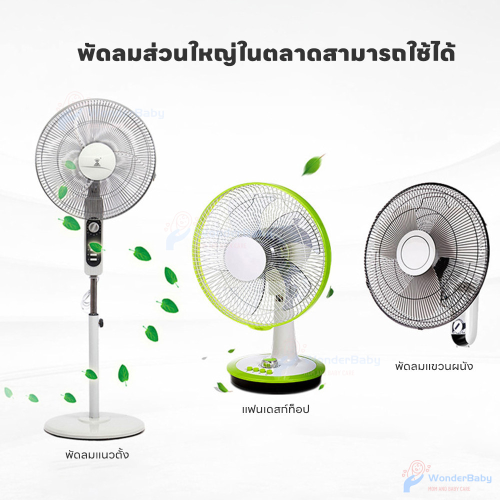 WONDERBABY ฝาครอบพัดลม ตาข่ายพัดลม ลวดลายการ์ตูน รูปที่ 5