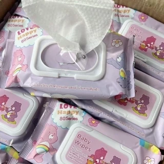 (ชุด10ชิ้น) ผ้าเช็ดทำความสะอาดแบบเปียก Like Wet Wipes ผ้าเช็ดทำความสะอาดเด็กไร้แอลกอฮอล์ 80 แผ่น ทิชชูเปียก ทิชชู่เปียก