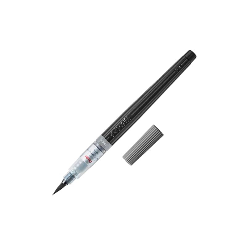 Pentel Brush Pen Art Brush XGFL-137 Gray