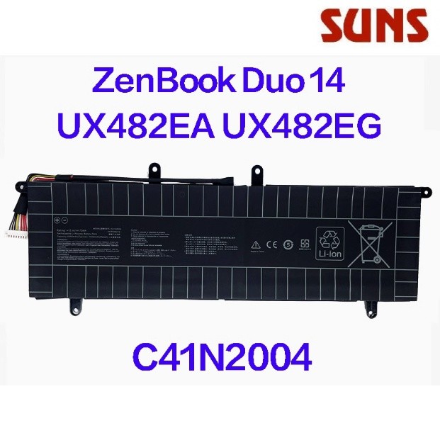 ✿ASUS C41N2004 14 UX4100E UX482EA แบตเตอรี่ UX482EG UX482EAR