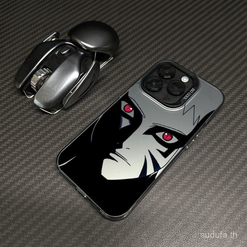 เคสป้องกันนารูโตะนารูโตะสีดำและสีขาวสำหรับ iPhone 11 11PROMAX IP 12 13 14 15 16 PROMAX XR xsmax 15PROMAX 14PROMAX 7plus 8PLUS 16pro