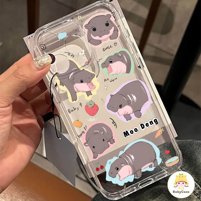 เคส Samsung A06 A05S A13 A14 A15 A05 A12 A03 A04 A23 A51 A50 A53 A33 A54 A34 A24 A32 A20 A04 A30 ปกตลก Moo Deng น่ารัก