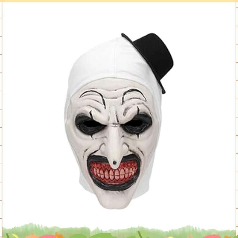 Super Halloween Terrifier Mask Clown Mask น่ากลัว Joker เครื่องแต่งกายฮาโลวีนสยองขวัญ Creepy Mask สํ