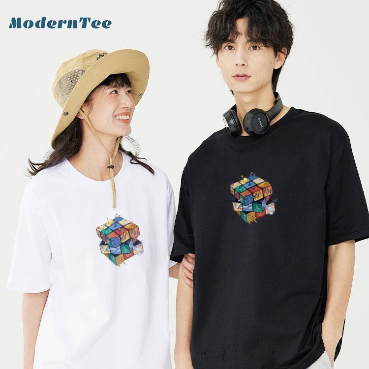เสื้อยืดแขนสั้นผู้ชาย ฤดูร้อนใหม่แขนสั้นหลวมผู้ชายแขนสั้นร่างกายเสื้อแฟนซีพิมพ์คุณภาพระดับพรีเมี่ยมผ้ายืดเสื้อยืด
