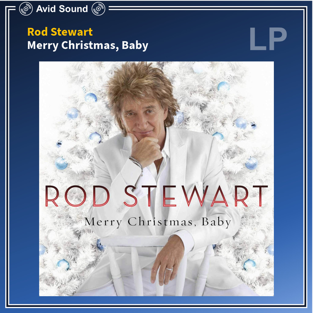 [ ออก E-Tax ได้ ] แผ่นเสียง Rod Stewart Merry Christmas, Baby ใหม่ ซีล Rod Stewart Vinyl LP