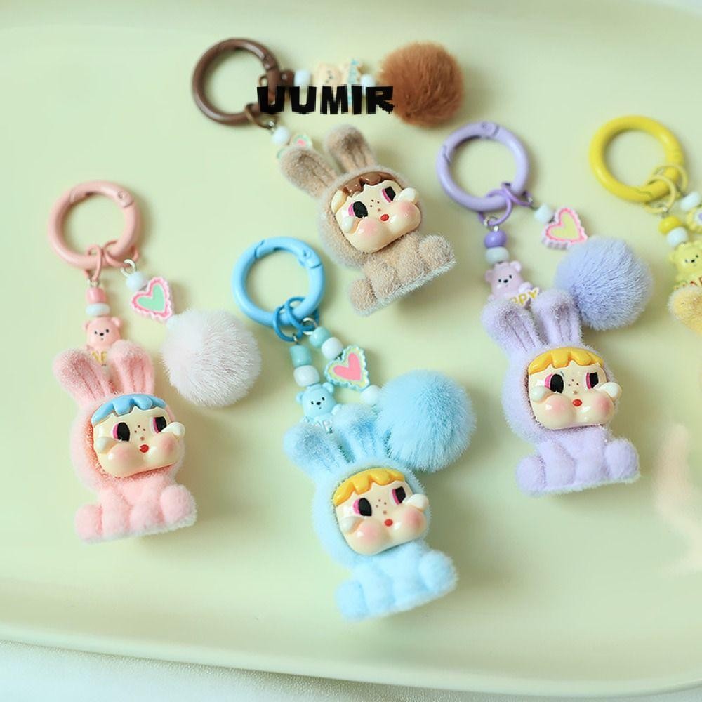 UUMIR Popmart พวงกุญแจ Crybaby Keychai, Diy เรซิ่นการ์ตูนพวงกุญแจสีสันสดใส,น่ารักสร้างสรรค์น่ารัก Kawaii กระเป๋าเป้สะพายหลังจี้อุปกรณ์เสริม