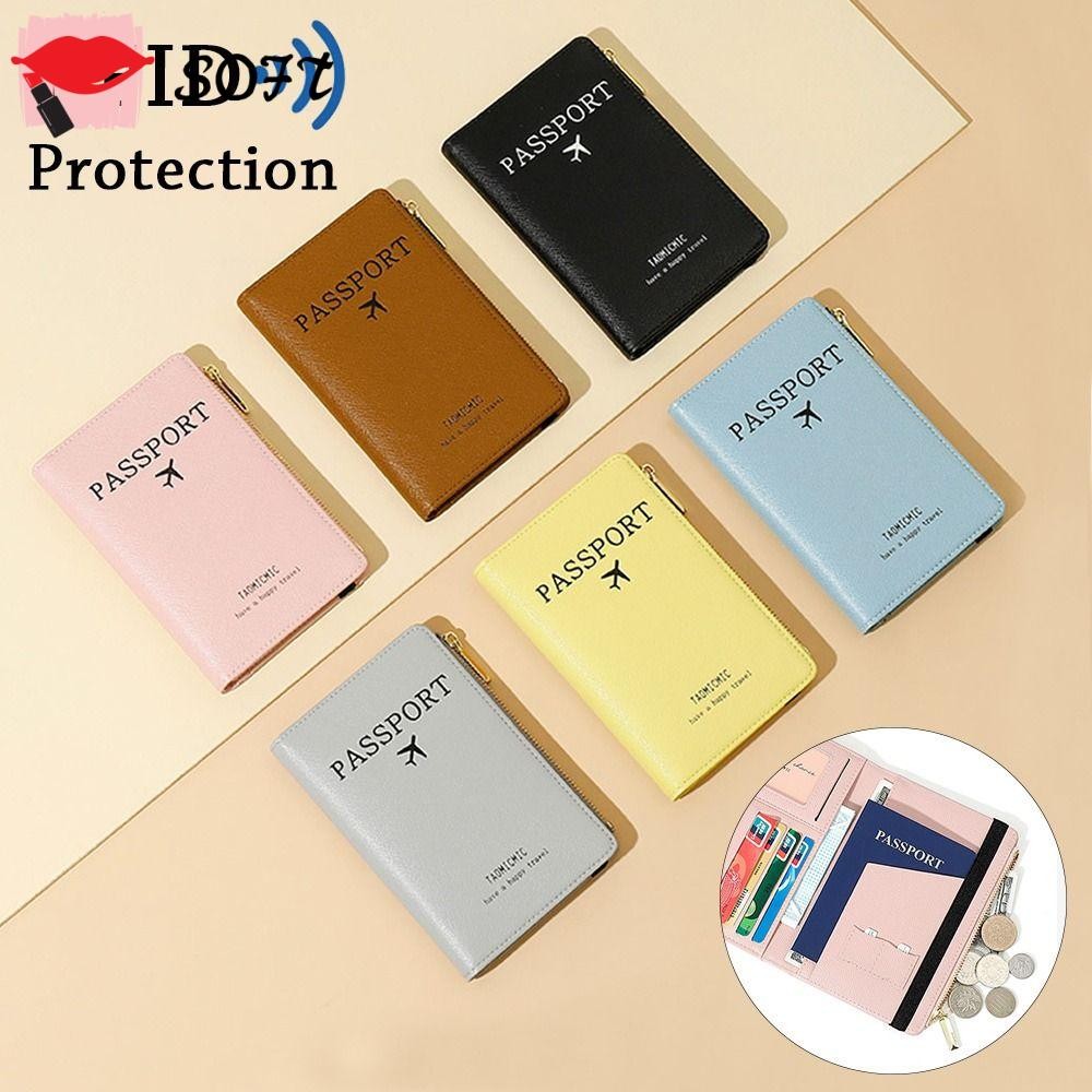 ปกหนังสือเดินทาง RFID แบบบางเฉียบ เรียบง่าย สําหรับใส่หนังสือเดินทาง
