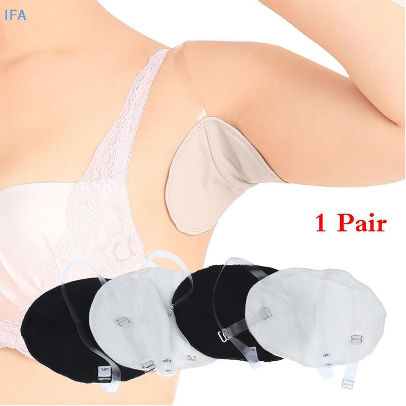 IFA Washable Underarm Sweat Pads Shield Armpit Absorbing Guards Dress Deodorant Pad good