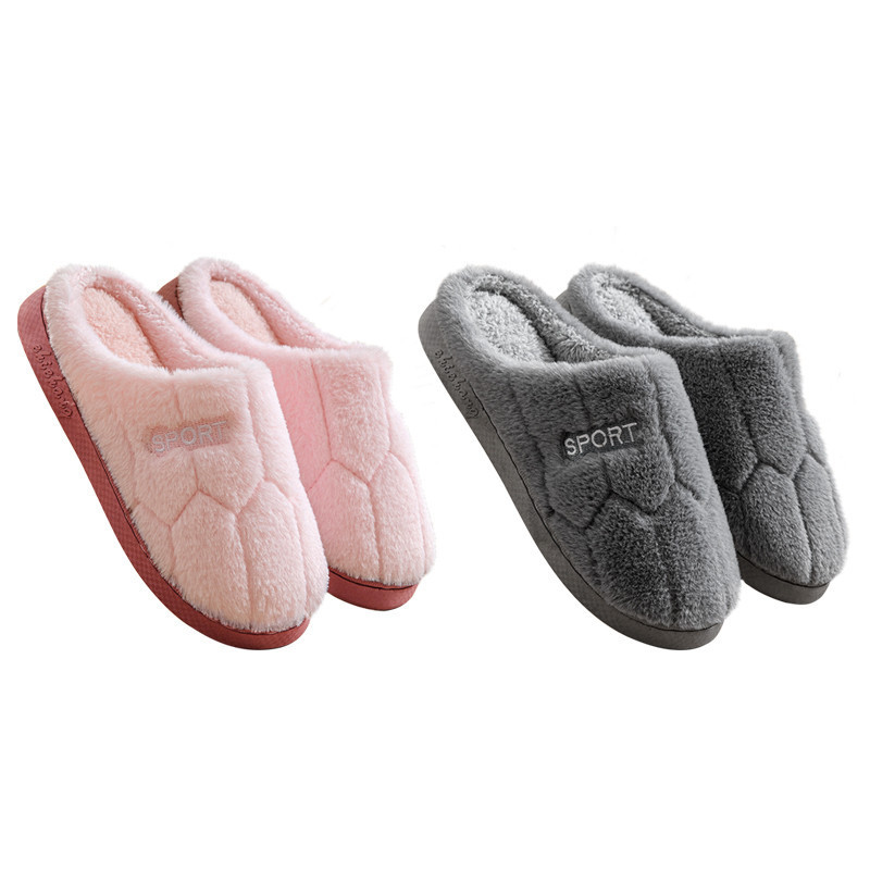 รองเท้าแตะฤดูหนาว House Slippers ใช้ในห้องแอร์ ให้อบอุ่น แฟชั่น ผ้าฝ้าย พื้นนิ่ม - รูปที่ 7