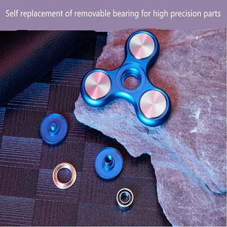 ของเล่น Hand Spinner EDC Heptagonal โลหะผสมอลูมิเนียม ช่วยบรรเทาความเครียด สําหรับเด็กออทิสติก
