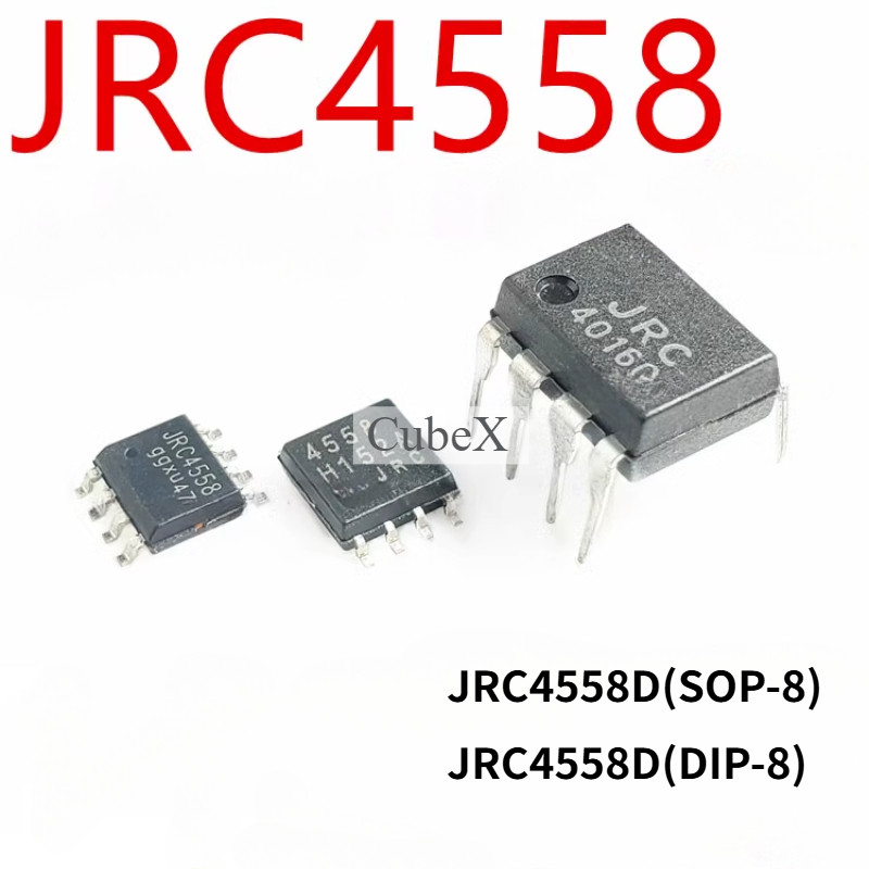 50/20Pcs Original JRC4558D NJM4558 4558L 4558M SOP-8 DIP-8 High-Performance Operational Amplifier In