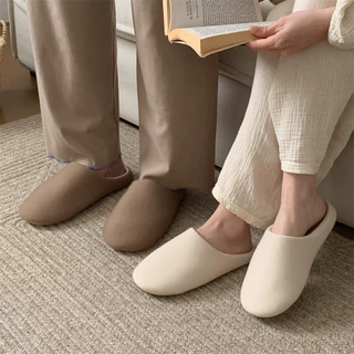 XIXITIAO รองเท้าแตะทุกปี Universal ชายหญิงนักเรียน Soft Sole Simple Mute ผ้าฝ้ายลินินในร่ม