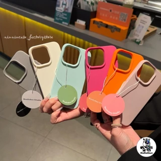 เคสหนัง For iPhone 13 16 Pro Max เคสนิ่ม TPU สีลูกกวาด เรียบง่าย For iPhone11 15 14 13 12 16 Pro max XS XR 7 Plus 8 Plus