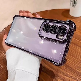ชุบโปร่งใสเคสโทรศัพท์ สําหรับ Samsung Galaxy A15 A25 A35 A55 A16 A26 A36 A56 A05 A06 5G กล้องป้องกันถุงลมนิรภัยซิลิโคนกันกระแทกฝาครอบ