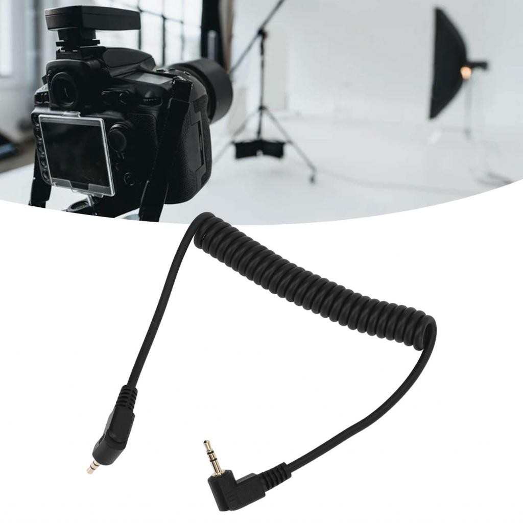 สายเคเบิลซิงค์แฟลชหลีกเลี่ยงการพัวพันกับกล้องสำหรับกล้อง DSLR