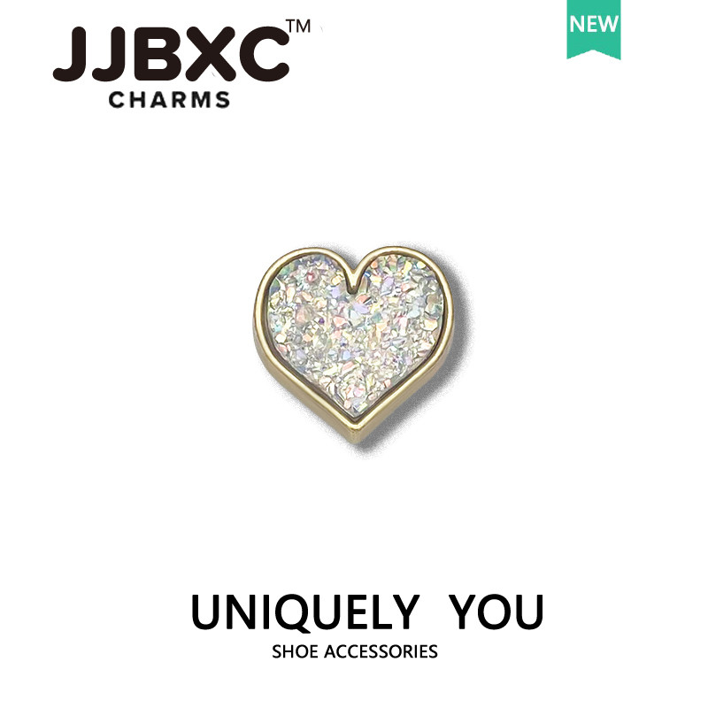 JJBXC cross จิบบิท โลหะเพชรผีเสื้อ หัวเข็มขัดแฟชั่น จิ๊บบิท ตัวติดรองเท้า cross - รูปที่ 6